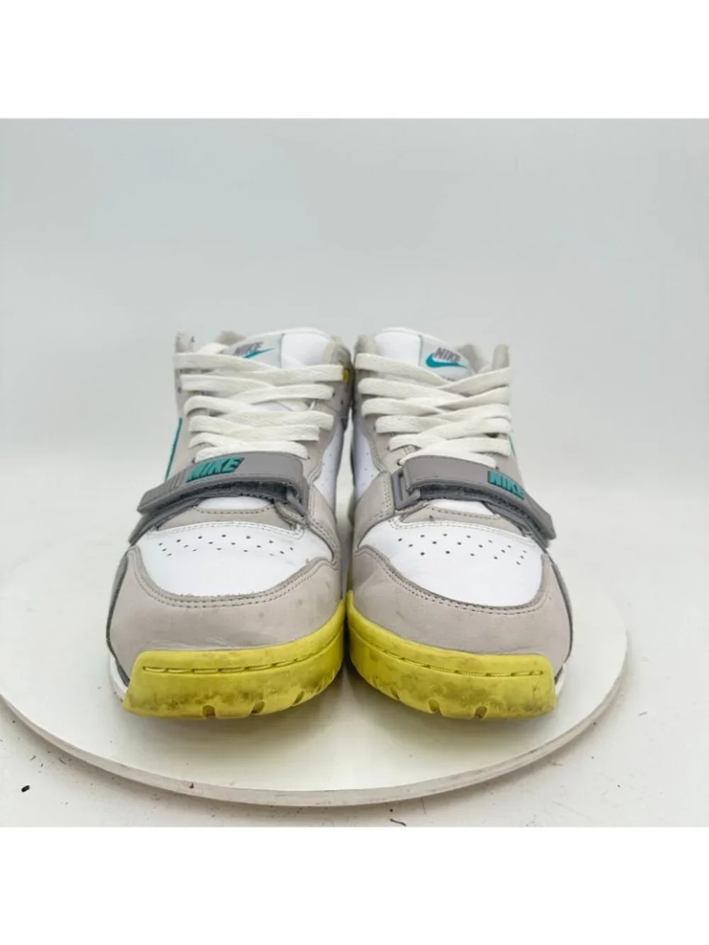 Nike Air Trainer 1 Mid Citron Men Size 9  FQ8828-100 White Grey Tea Shoes